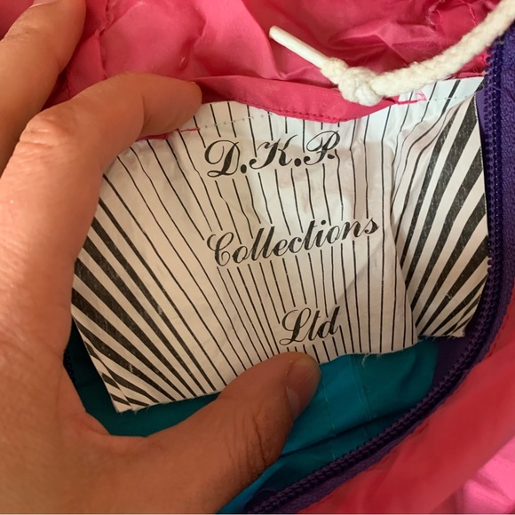 DKP M/L Pink blue and purple wind breaker kidcore gorpcore skater cool rave - Picture 6 of 6